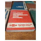 Lot of (10) 1978 & 1979 Chevrolet Car / Truck Service Manuals