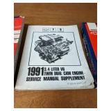 Lot of (6) 1992 Chevrolet & 1991 Oldsmobile Service Manuals