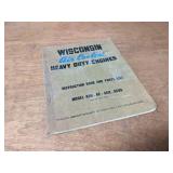 Wisconsin Air Cooled Engine Manual -Models ADH - AE - AEH - AEHS