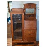Antique Solid Wood Secretary Cabinet