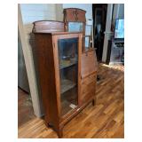 Antique Solid Wood Secretary Cabinet