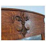 Antique Solid Wood Secretary Cabinet