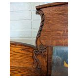Antique Solid Wood Secretary Cabinet