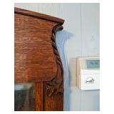 Antique Solid Wood Secretary Cabinet