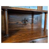 Antique Solid Wood Secretary Cabinet