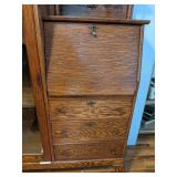 Antique Solid Wood Secretary Cabinet