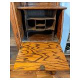 Antique Solid Wood Secretary Cabinet