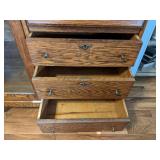 Antique Solid Wood Secretary Cabinet