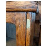 Antique Solid Wood Secretary Cabinet