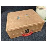 Vintage "Cowboy" Turntable and Tin Box