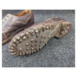 Antique Golf Shoes - Complete with Steel Cleats!