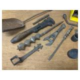 Large Lot of Rusty Wonderfulness! Tools, Pulleys, Straps, Chains, and More!