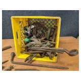 Large Lot of Rusty Wonderfulness! Tools, Pulleys, Straps, Chains, and More!