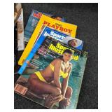 Lot of Early 1990s Sports Illustrated Swimsuit Issues as well as Playboy Magazines