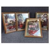 Set of 4 Miller High Life Sportsman