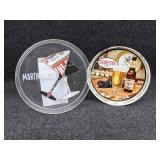 Pair of Trays - Martini & Rossi Acrylic Tray and Genesee Beer