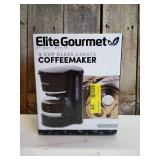 Elite Gourmet - 5-cup Coffee Maker with pause and serve - Black