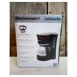 Elite Gourmet - 5-cup Coffee Maker with pause and serve - Black