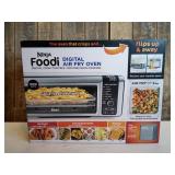 Ninja - Ninja® SP101 Foodi™ 8-in-1 Digital Air Fry Oven, Toaster, Flip-Away Storage, Dehydrate, Keep Warm - Stainless Steel/Black