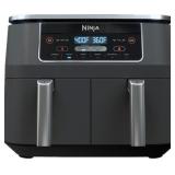 Ninja - Foodi® 6-in-1 8-qt., 2-Basket Air Fryer with DualZone™ Technology - Dark Grey