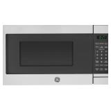 GE - 0.7 Cu. Ft. Compact Microwave - Stainless steel