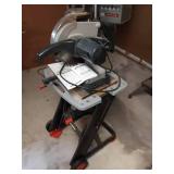 Sears Craftsman 3 HP Compound Miter Saw & Manual With Black & Decker Stand