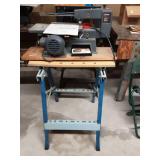 Sears Craftsman 10" Direct Drive Band Saw With Manual, Extra Blades and Black & Decker Workmate Stand