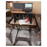 Sears Craftsman Router Table 1-1/2 HP Router, Bits, Manuals and Black & Decker Workmate Stand