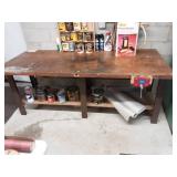 Work Bench With Attached Wood Vise, Includes Paint & Stain Related, Drop Cloths, Wagner Power Roller