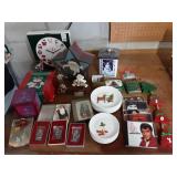 Large Lot Of Santa Bear Decor & Other Christmas Related