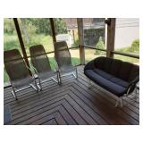 Patio Furniture--Metal Frame & Wicker