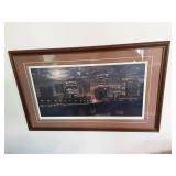 Framed Print 42x26, Minneapolis By Moolight Signed & Numbered 502/950 By Weidenbacher