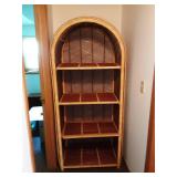 72" Arch Wicker Shelf 34x18