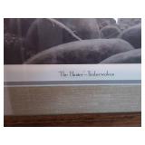 Framed Print The Hunter-Timber Wolves Signed By Jim Hensel Number 739/960  24x32