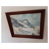 Framed Print Beach Print By A. Sehring 18x22