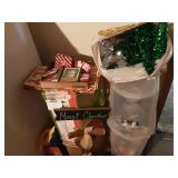 Large Lot Of Christmas Decor, Tree, Wrap