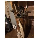 Assorted Golf Clubs With Bag