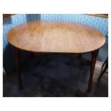 36" Round Kitchen Table With 11" Leaf
