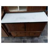 Antique Porcelain Top Hoosier Cupboard 80x28x72