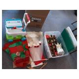 Large Loy Of Christmas Decor & Baby Shopping Cart Walker