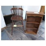 Vintage Kitchen Ware: Decor, Tea Cup Shelf, Mirror Back Shelf, Rolling Pin, Oil Lamp