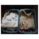 Assorted Doilies & Needlework