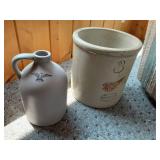 3-Gallon Red Wing Crock & 1-Other Jug