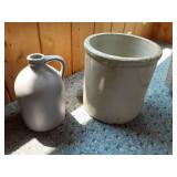 3-Gallon Red Wing Crock & 1-Other Jug