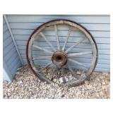 2-Steel Rim Old Wagon Wheels (Not In Great Condition)