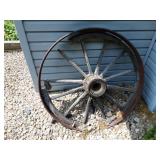 2-Steel Rim Old Wagon Wheels (Not In Great Condition)