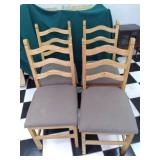 4 dining chairs...
