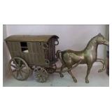 Vintage bread box, metal lantern, a...