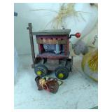 Vintage bread box, metal lantern, a...