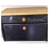 Vintage bread box, metal lantern, a...
